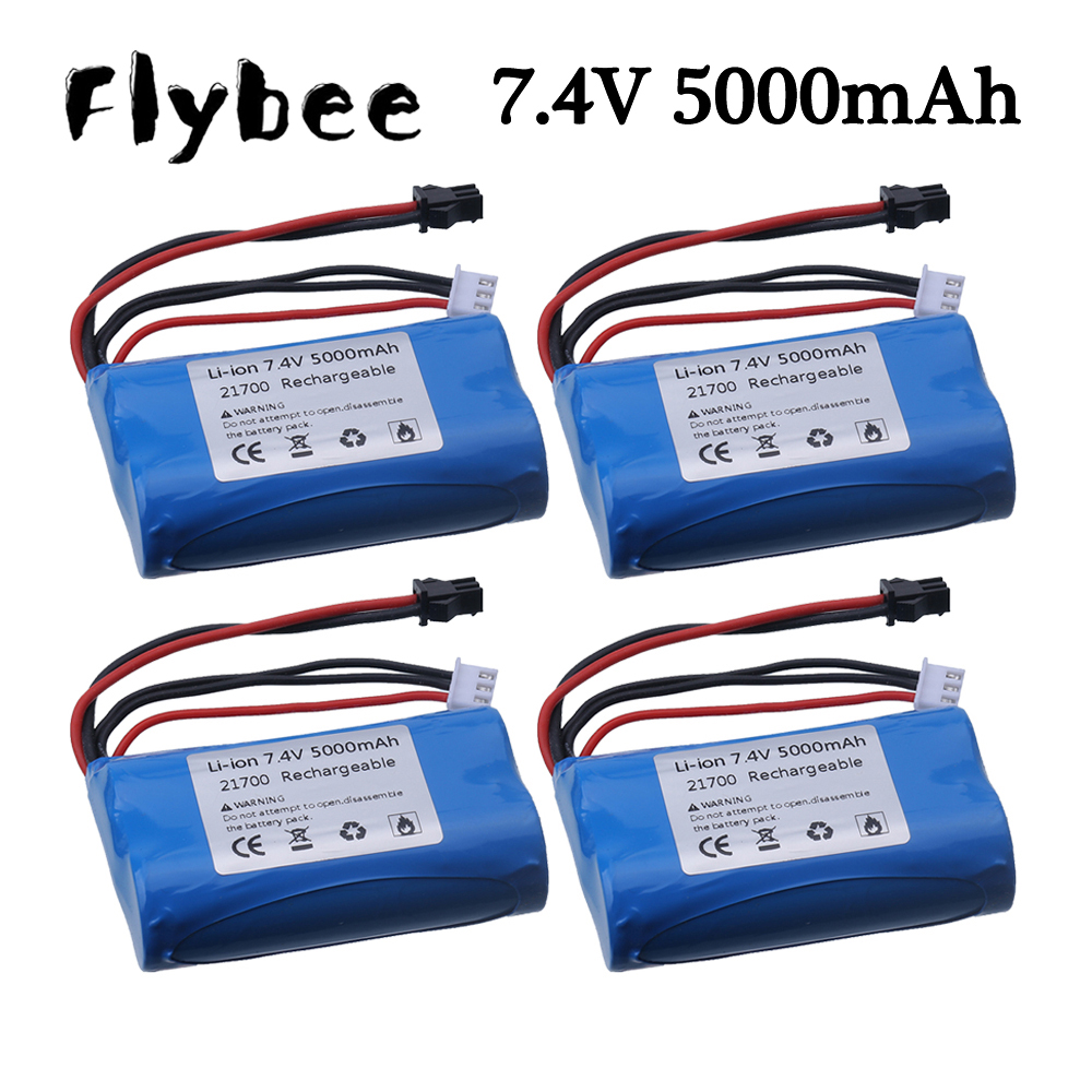 Rc Helicopter Parts - (SM Plug) 7.4V 5000mAH 21700 Li-ion