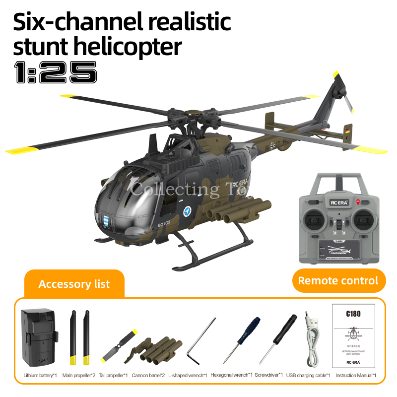 Rc Era C180 Bo105 1/25 Scale 6 - Rc Helicopter Gyro avis et prix