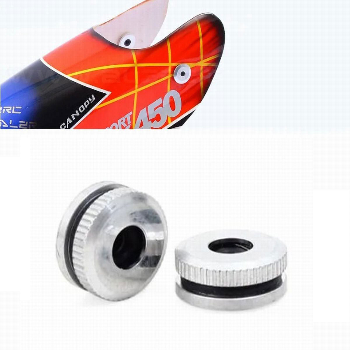 Metal Canopy Mounting Nuts for - Rc Helicopter Nitro avis et prix
