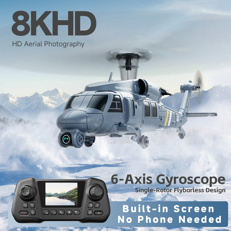 4DRC L2 Apache RC Fighter Heli - Rc Helicopter Single Rotor avis et prix