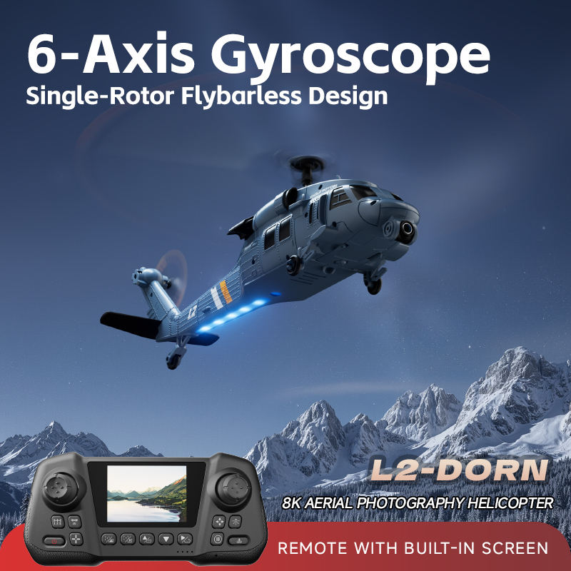 4DRC L2 Apache RC Fighter Heli - Rc Helicopter Single Rotor avis et prix
