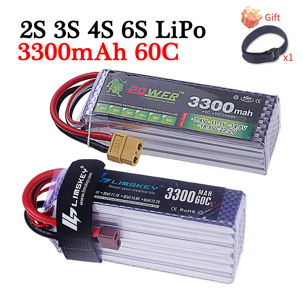 60C Lipo Battery 3300mAh 7.4V  - Rc Helicopter Battery avis et prix