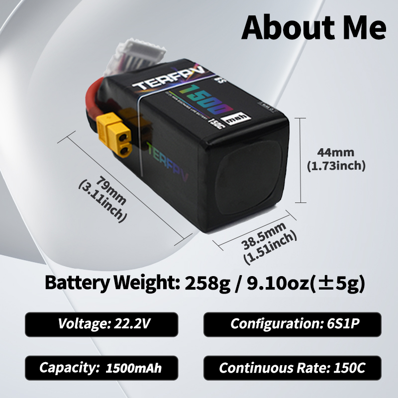 TERFPV Lipo Battery 6S 22.2V 1 - Rc Helicopter Battery avis et prix