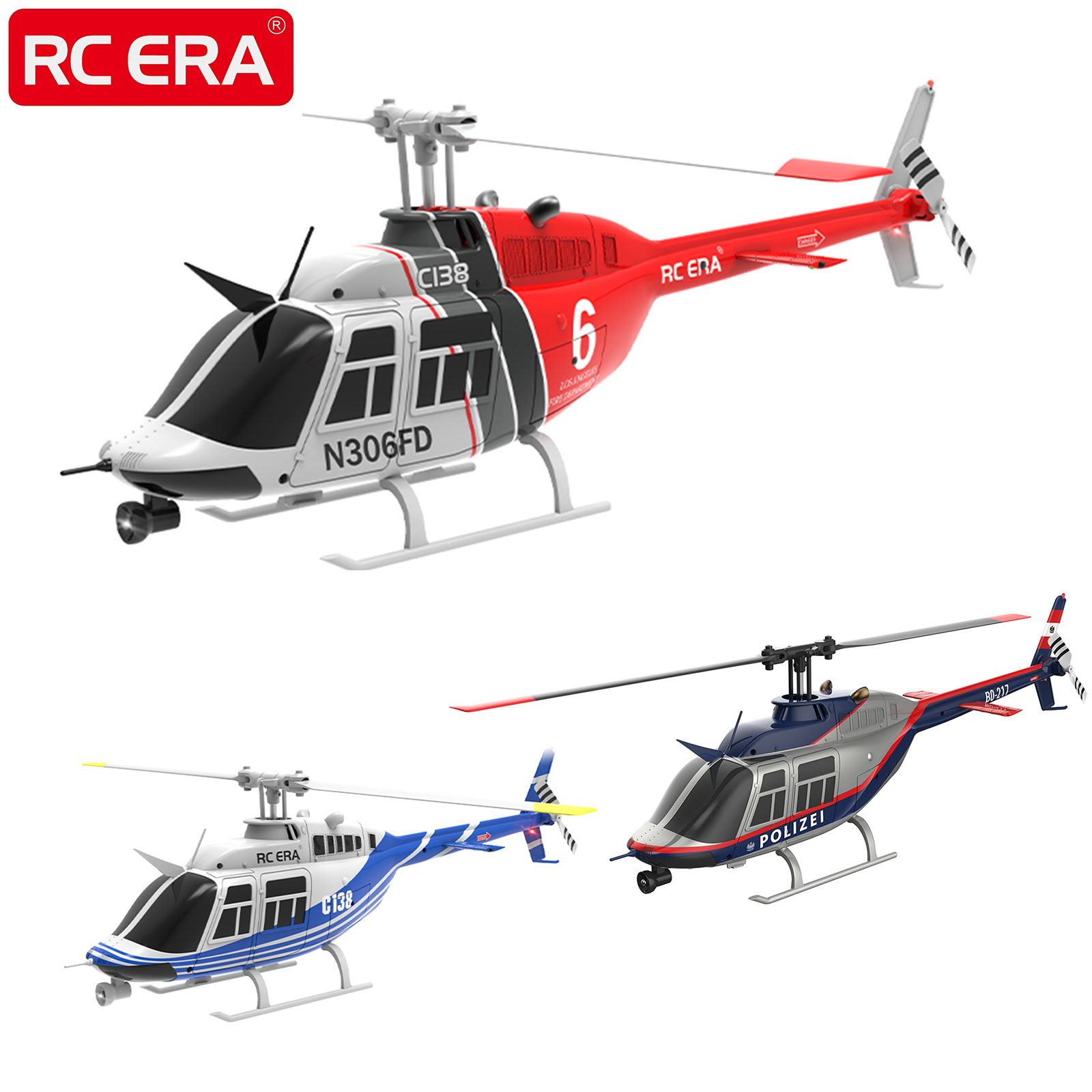 RC ERA C138 BELL 206 Jet Range - Rc Helicopter Gyro avis et prix