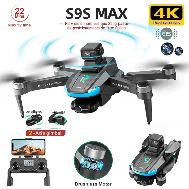 NEW S9S MAX MINI Drone 4K 2-Ax - Rc Helicopter Case avis et prix
