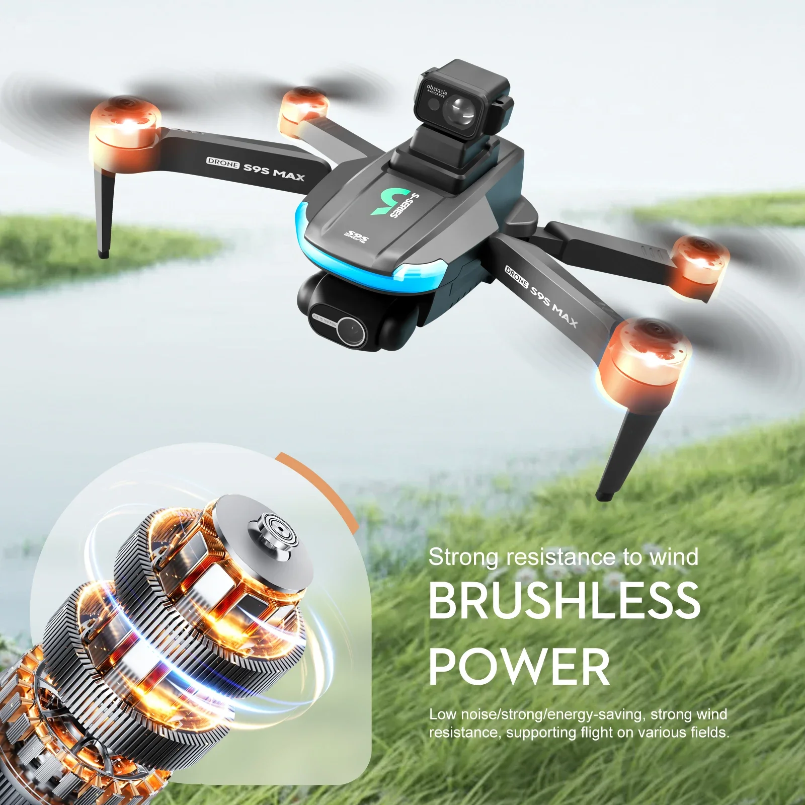 NEW S9S MAX MINI Drone 4K 2-Ax - Rc Helicopter Case avis et prix