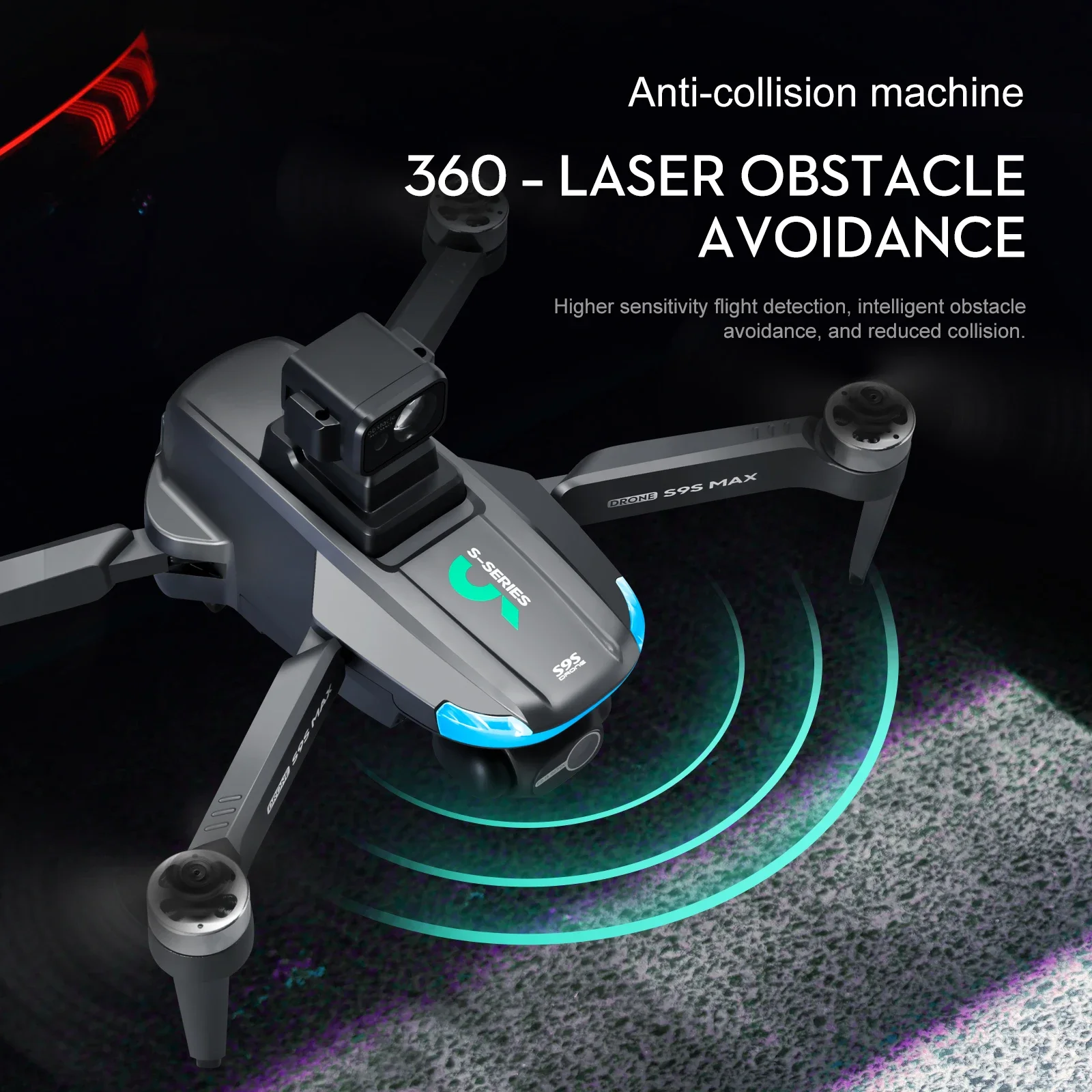 NEW S9S MAX MINI Drone 4K 2-Ax - Rc Helicopter Case avis et prix