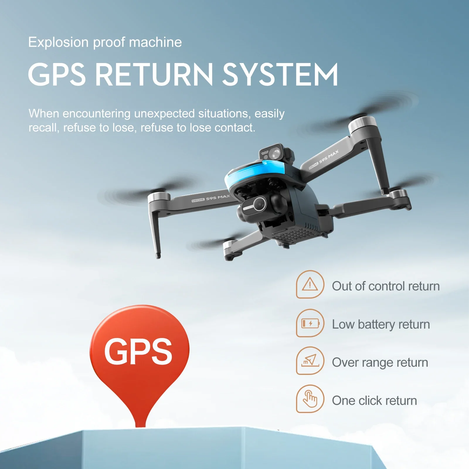 NEW S9S MAX MINI Drone 4K 2-Ax - Rc Helicopter Case avis et prix
