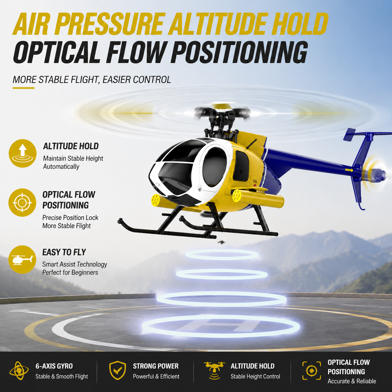 K300 6CH RC Helicopter Brushle - Rc Helicopter Gyro avis et prix