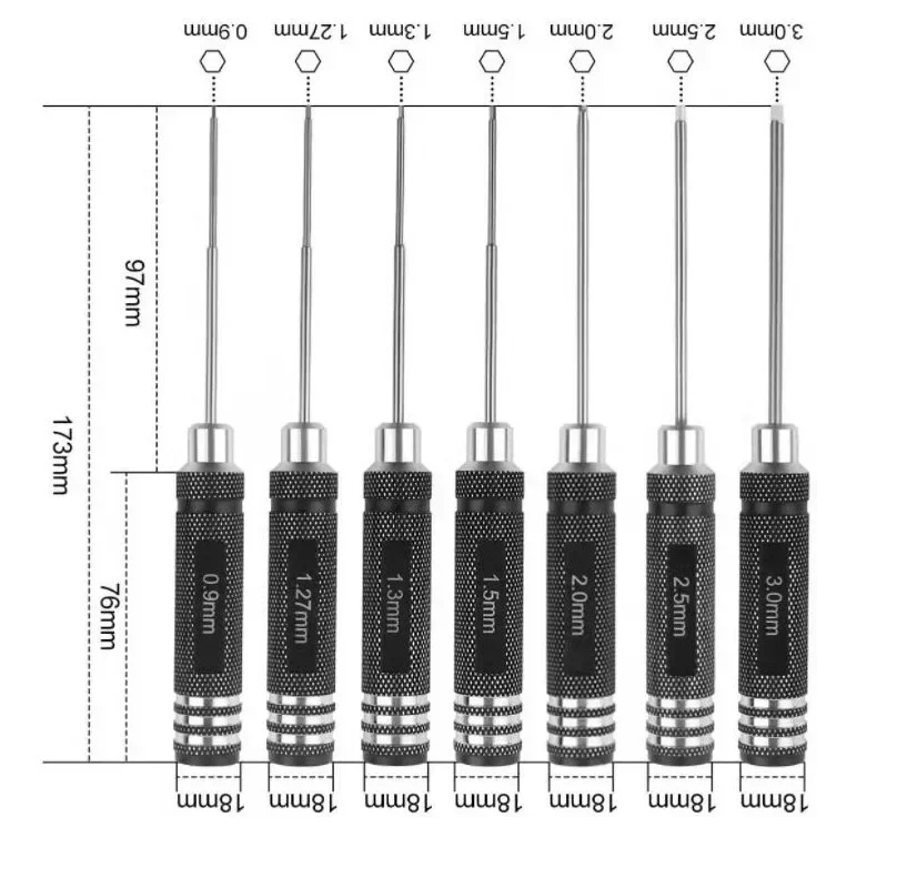 0.9/1.27/ 1.3/ 1.5/ 2.0/ 2.5/  - Rc Helicopter Tool Kit avis et prix