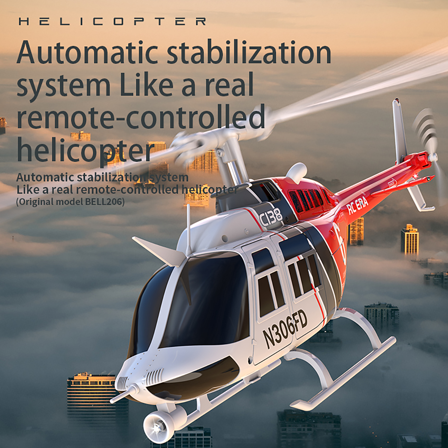 C138 206 Remote Controlled Hel - Rc Helicopter Large avis et prix