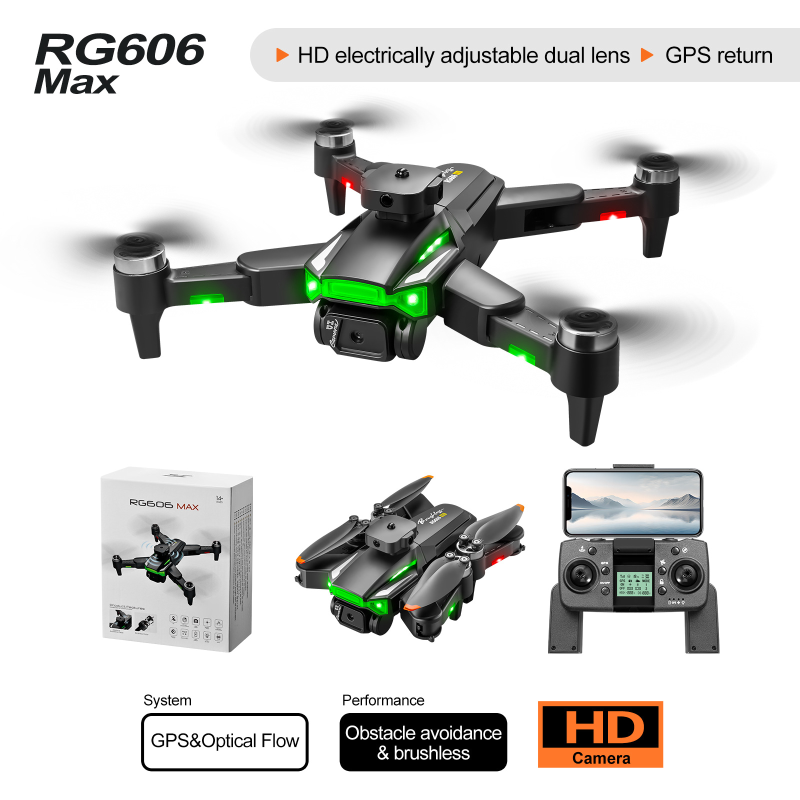 RG606MAX Drone 8K Professional - Rc Helicopter Large avis et prix