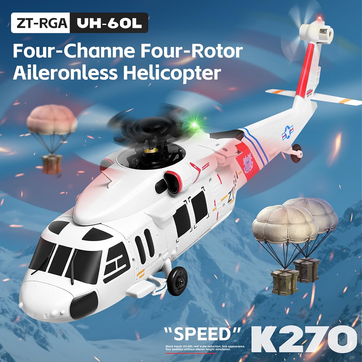 WLtoys K270 RC Helicopter UH-6 - Rc Helicopter Large avis et prix