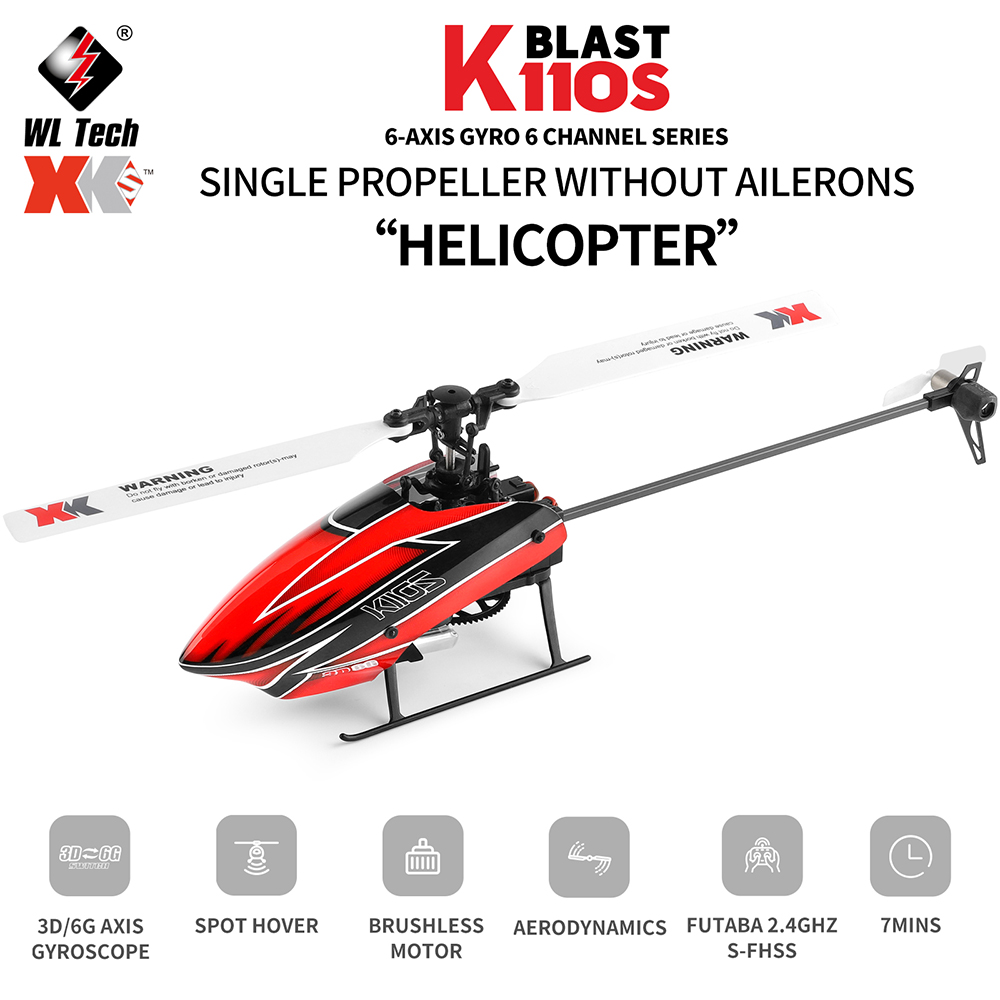 Wltoys XK K110S 6CH 3D 6G Syst - Rc Helicopter Single Rotor avis et prix
