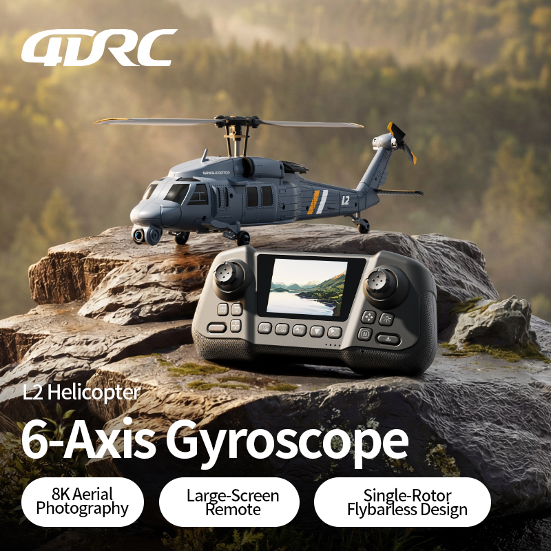 4DRC L2 RC Apache Military Fig - Rc Helicopter Single Rotor avis et prix