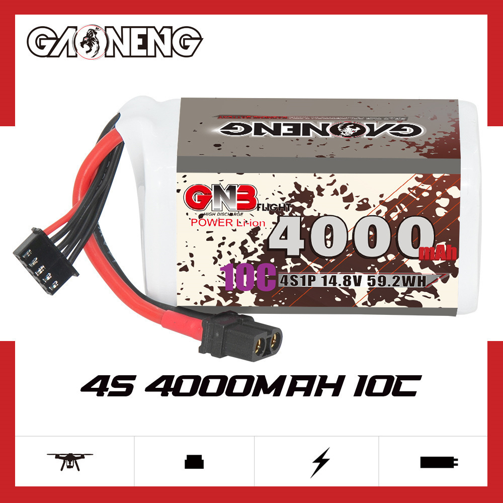 GNB 4000mAh 4S 14.8V 10C 20C W - Rc Helicopter Battery avis et prix