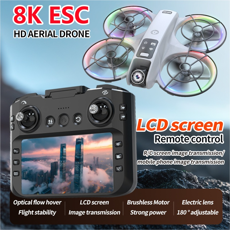 8K ESC 180° Camera Large Scree - Rc Helicopter Large avis et prix