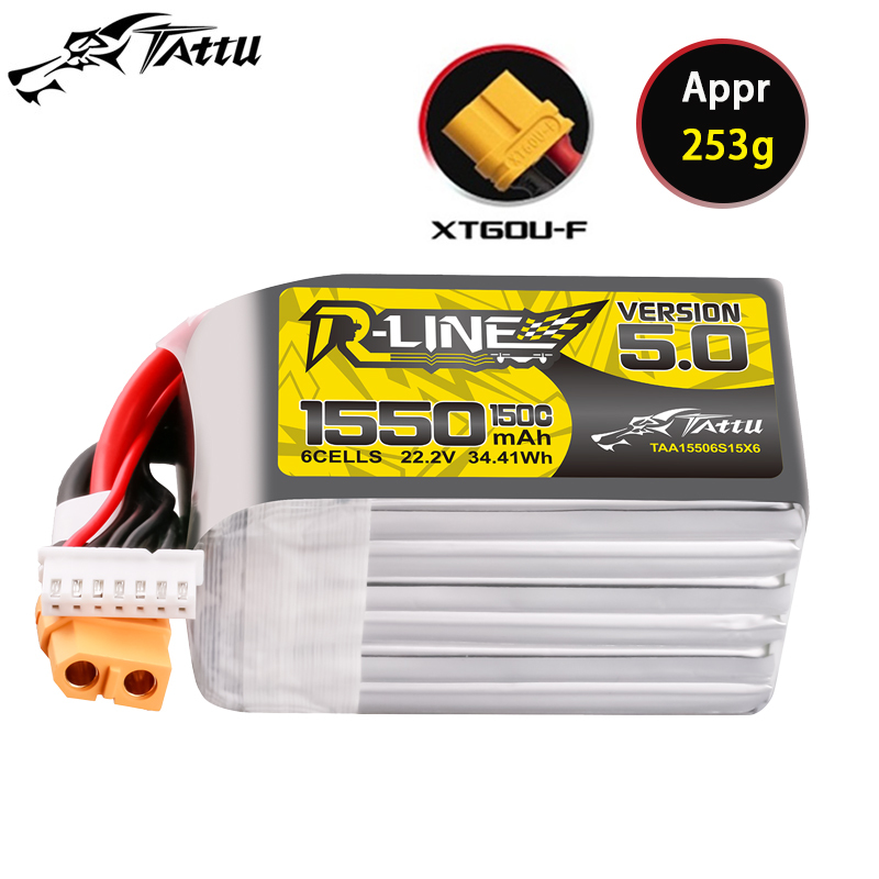 TATTU-R-LINE 5.0 22.2V 1550mAh - Rc Helicopter Parts avis et prix