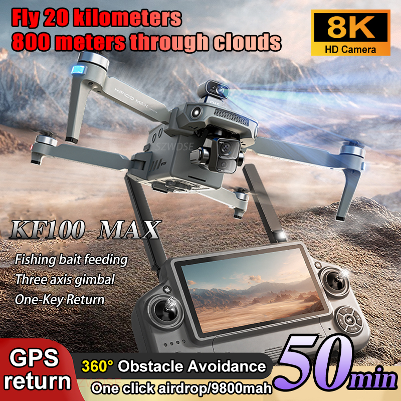 SJRC KF100 MAX 8K UHD Photo HD - Rc Helicopter Case avis et prix