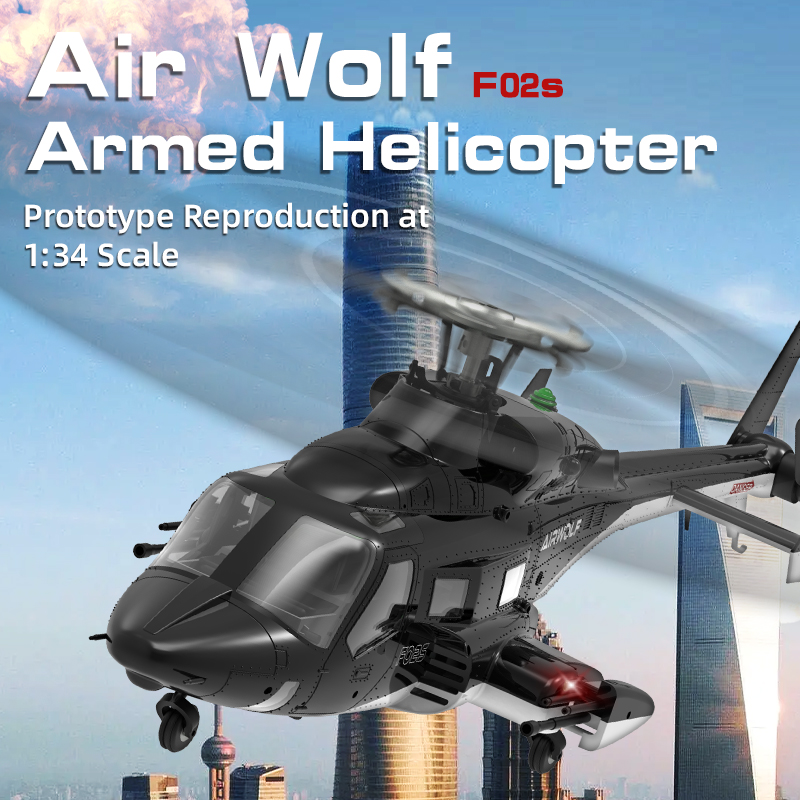 YUXIANG F02S AirWolf 2.4G 9CH  - Rc Helicopter Nitro avis et prix