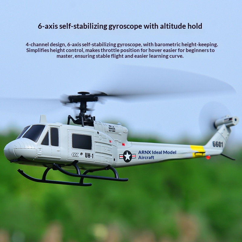 Huey F6601 4CH RC Helicopter - - Rc Helicopter Single Rotor avis et prix