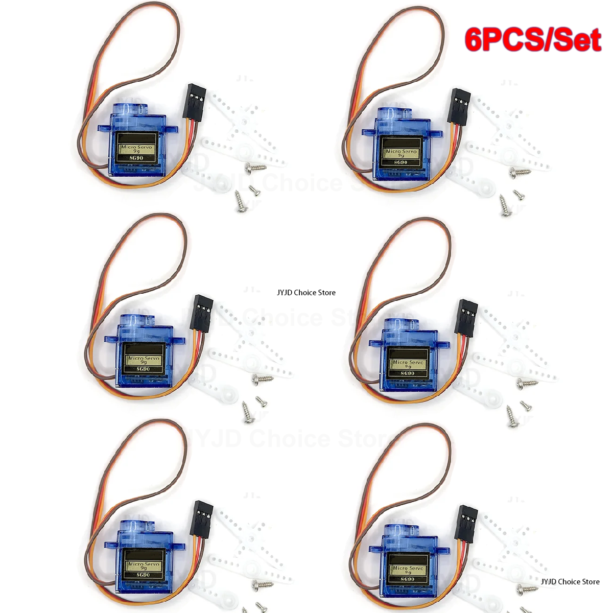 6pcs Sg90 9g Micro Servo Motor - Rc Helicopter Servo avis et prix