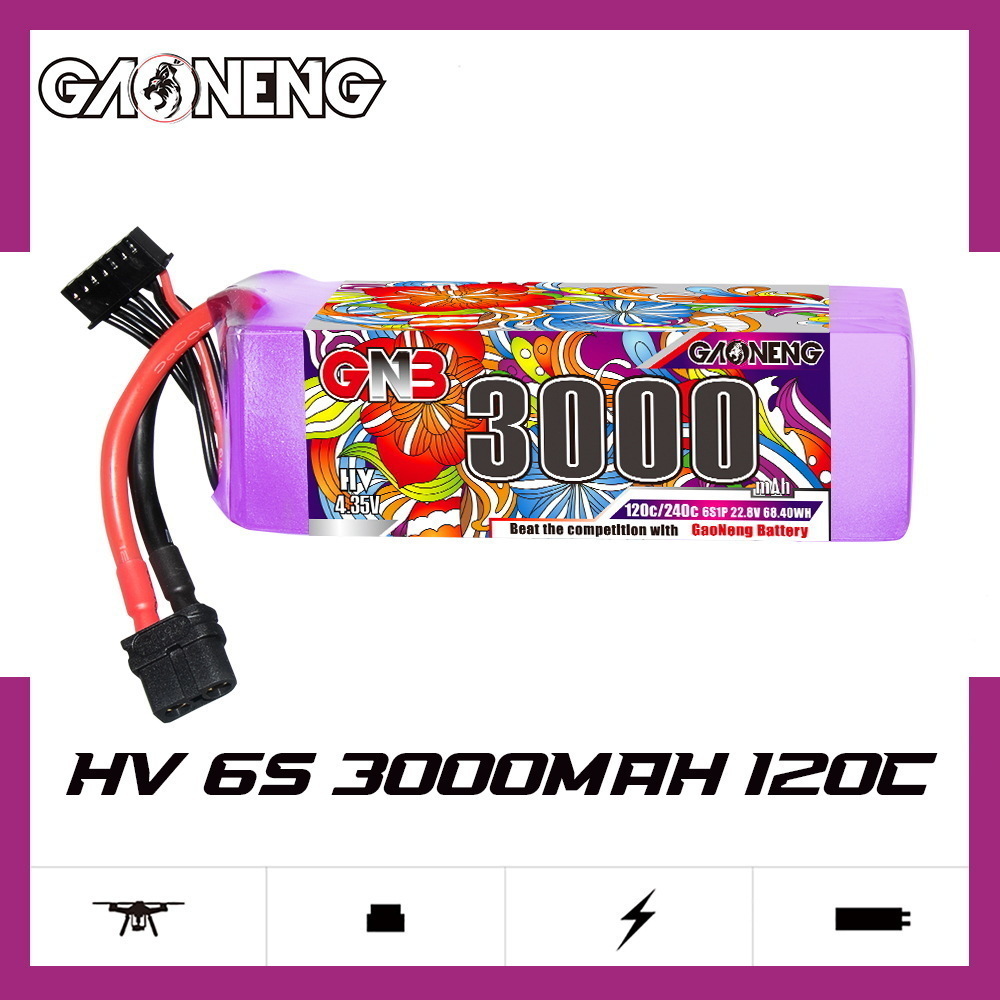 GNB Lipo Battery 6S 22.8V 3000 - Rc Helicopter Battery avis et prix