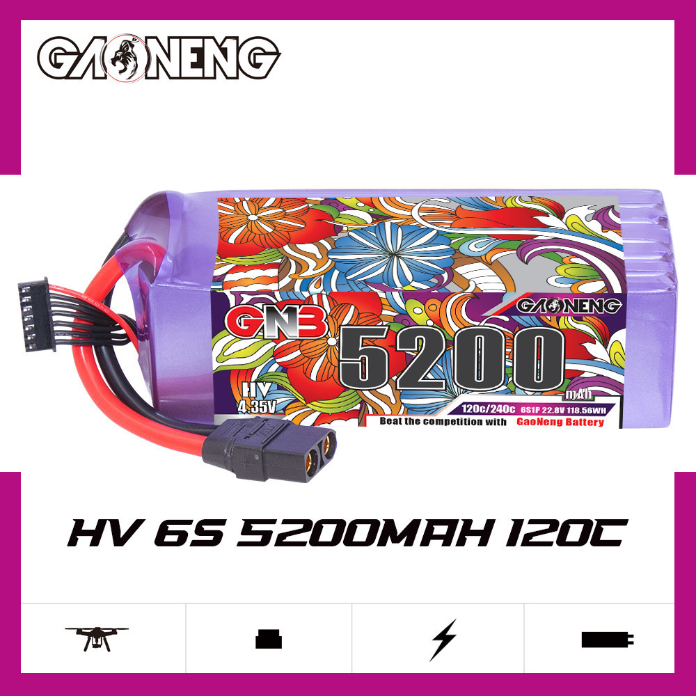 GNB Lipo Battery 6S 22.8V 3000 - Rc Helicopter Battery avis et prix
