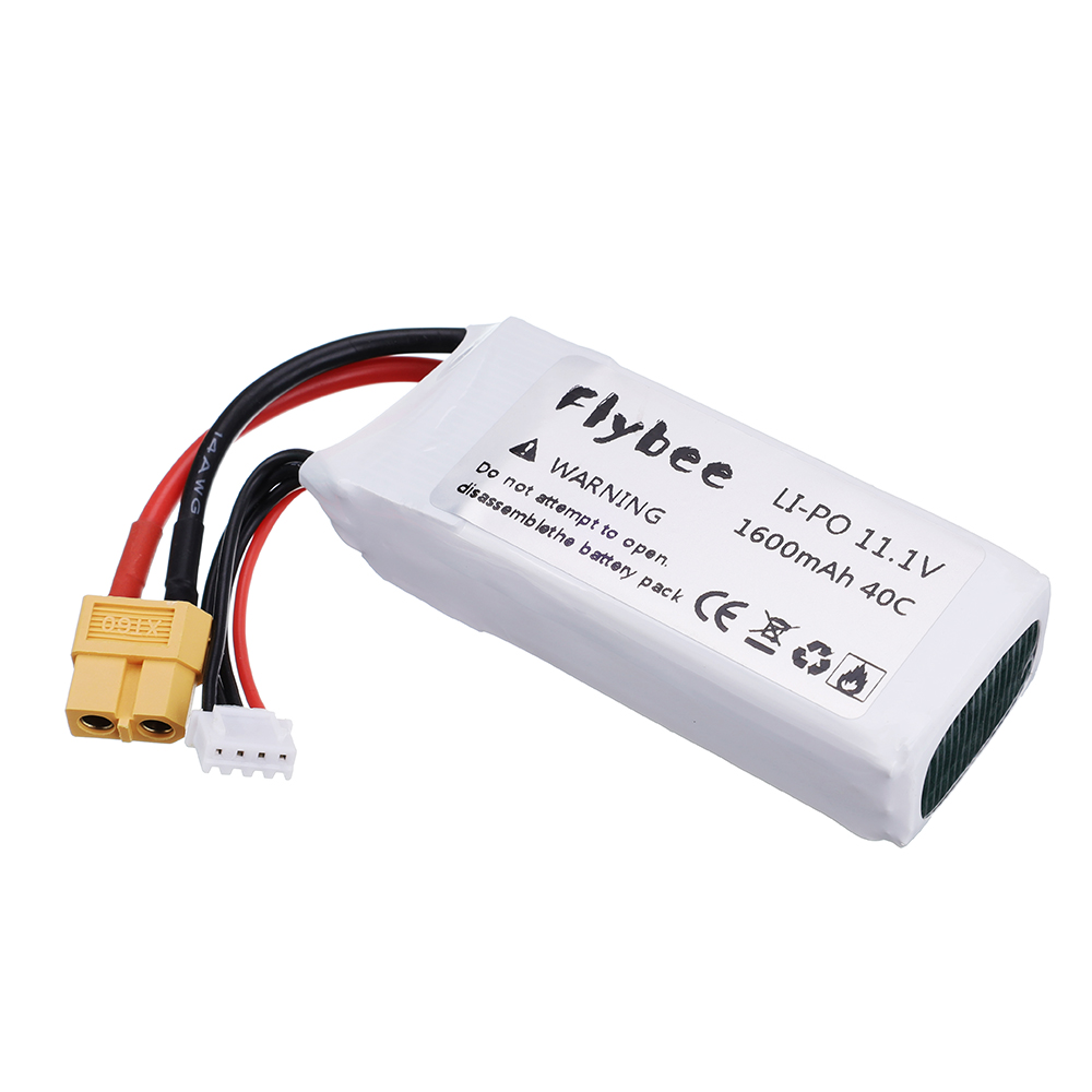2pcs High Rate 40C 11.1V 1600m - Rc Helicopter Battery avis et prix