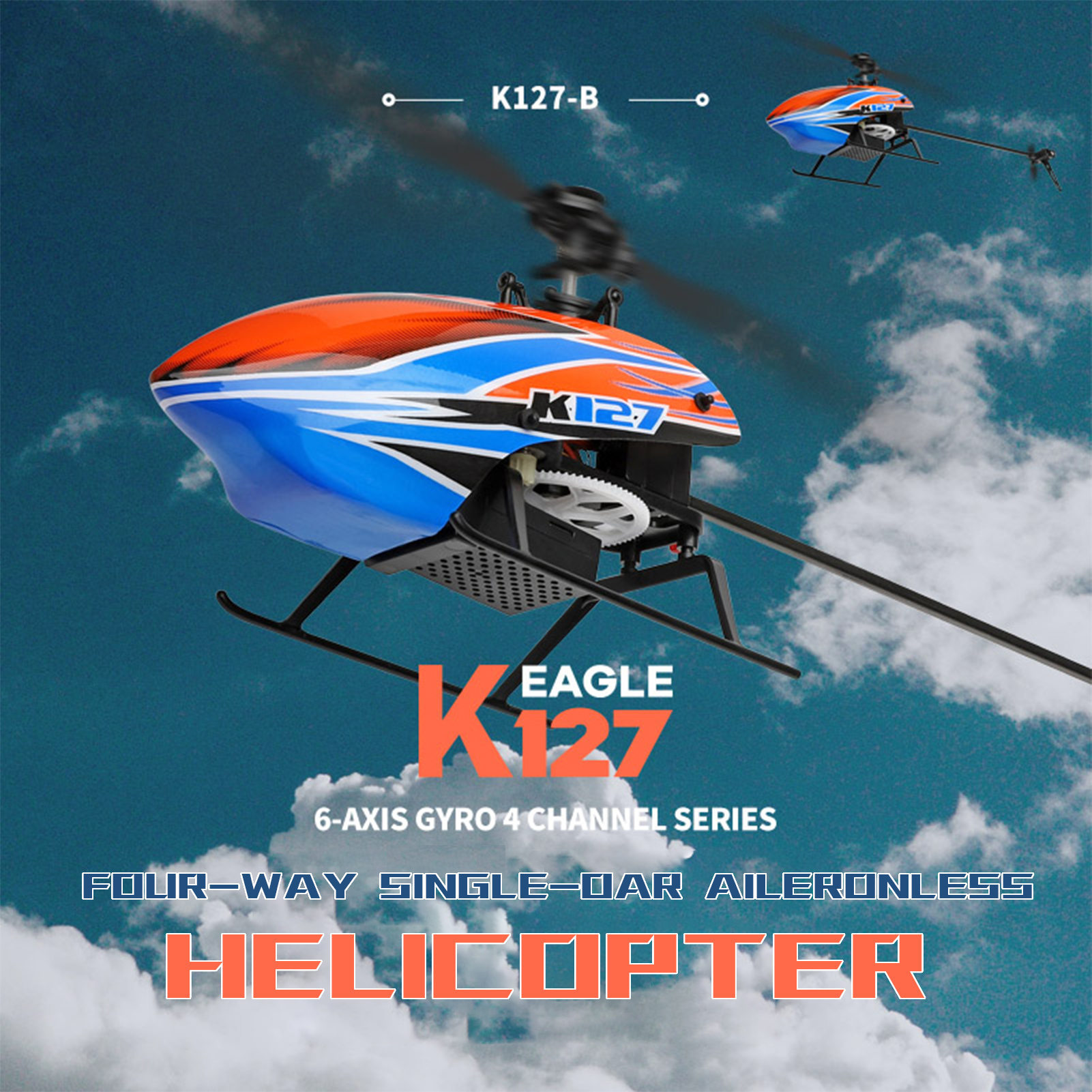 WLtoys XK K127 4CH 6-axis Gyro - Rc Helicopter Gyro avis et prix