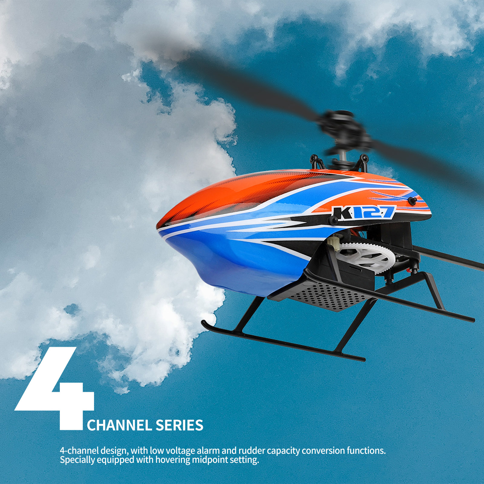WLtoys XK K127 4CH 6-axis Gyro - Rc Helicopter Gyro avis et prix